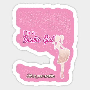 Barbie Girl Sticker